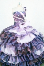 Luxurious Ball Gown One-shoulder Neck Floor-length Quinceanera Dresses Style FA-W-316