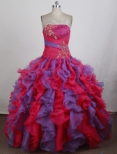 Luxurious Ball gown Strapless Floor-length Quinceanera Dresses Style FA-W-r03