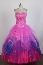 Modest Ball Gown Sweetheart Floor-length Quinceanera Dress ZQ1242607