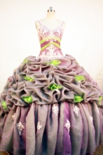 Beautiful Ball Gown Straps Floor-length Quinceanera Dresses Appliques with Beading Style FA-Z-0237