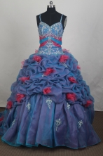 Beautiful Ball Gown Straps Floor-length Quincenera Dresses TD260048