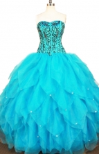 Exclusive Ball Gown Sweetheart Floor-length Quinceanera Dresses Appliques Style FA-Z-0327