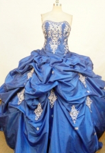 Fashionable Ball Gown Sweetheart Floor-length Quinceanera Dresses Appliques Style FA-Z-0304