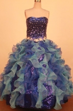 Gorgeous Ball Gown Strapless Floor-Length Quinceanera Dresses TD2464