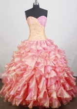 Romantic Ball gown Sweetheart  Floor-length Quinceanera Dresses Style FA-W-r10