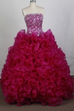 The Super Hot Ball gown Strapless Floor-length Quinceanera Dresses Style FA-W-r46