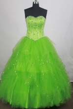 Brand New Ball gown Sweetheart-neck Floor-length Quinceanera Dresses Style FA-W-r86
