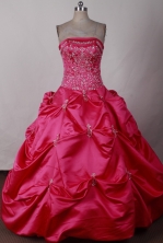 Cute Ball Gown Strapless Floor-length Quinceanera Dress LJ2625