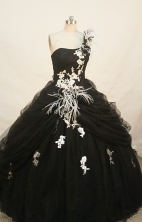 Gorgeous Ball gown One shoulder neck Floor-length Quinceanera Dresses Style FA-W-262