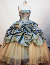 Luxurious Ball gown Strapless Floor-length Quinceanera Dresses Style FA-W-212