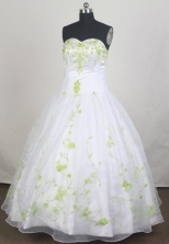 Modest Ball gown Strapless Sweetheart Floor-length Quinceanera Dresses Style FA-W-r08