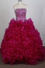The Super Hot Ball gown Strapless Floor-length Quinceanera Dresses Style FA-W-r46