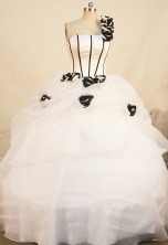 Wonderful Ball gown One shoulder Floor-length Quinceanera Dresses Style FA-W-279