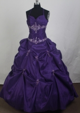 2012 New Ball Gown Halter Top Floor-Length Quinceanera Dresses Style JP42658