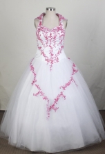 Perfect A-line Halter Top Floor-length Quinceanera Dress ZQ12426040