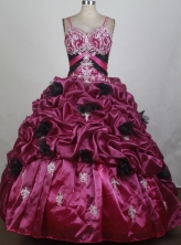 2012 New Ball Gown Straps Floor-Length Quinceanera Dresses Style JP42615