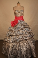 Affordable Ball Gown Sweetheart Floor-length Quinceanera dress Style FA-L-293