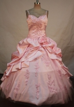 Beautiful Ball Gown Strap Floor-length Quinceanera Dresses Appliques Style FA-Z-0277