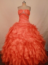 Brand New Ball Gown Strapless Floor-length Quinceanera dress Style X042472