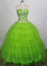 Discount Ball gown Sweetheart-neck Floor-length Quinceanera Dresses Style FA-W-r58