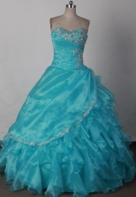 Elegant Ball Gown Strapless Floor-length Pink Quinceanera Dress LJ2618