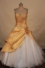 Beautiful Ball Gown Strapless Floor-length Quanceanera Dresses Style X042463