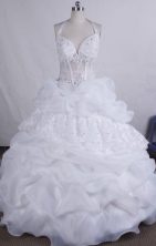 Fashionable Ball gown Halter top neck Floor-Length Quinceanera Dresses Style FA-Y-97