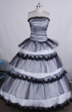 Inexpensive Ball gown Strapless Floor-Length Quinceanera Dresses Style FA-Y-64