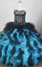 Luxuriously Ball Gown Strapless Floor-length Baby Blue Quinceanera Dress X0426045