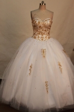 Perfect Ball gown Sweetheart-neck Floor-length Quinceanera Dresses Style FA-C-014