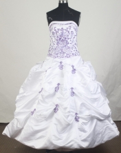 Unique Ball Gown Strapless Floor-Length Quinceanera Dresses Style JP42634
