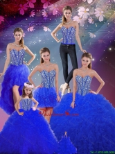 2016 Summer Cheap and Detachable Beaded and Ruffles Sweetheart Quinceanera Dresses in Royal Blue QDDTA5002ZHTZ001-4FOR