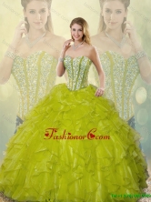 Beautiful Beading and Ruffles Detachable  Sweetheart Quinceanera Gowns SJQDDT186002-9FOR