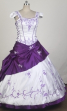 Exquisite Ball Gown Square Neck Floor-length Quinceanera Dress LZ42604