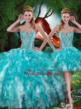 Hot Sale Sweetheart Detachable Quinceanera Dresses with Beading for Summer QDDTA79001FOR