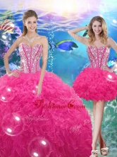 Pretty Ball Gown Sweetheart Detachable Quinceanera Dresses with Beading QDDTA76001FOR