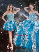 Pretty Sweetheart Multi Color Detachable Sweet 16 Dresses with Beading QDDTA104001FOR