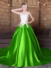  Floor Length Sweet 16 Quinceanera Dress Scoop Sleeveless Lace Up