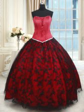 Exceptional Lace Sleeveless Floor Length Sweet 16 Dresses and Lace