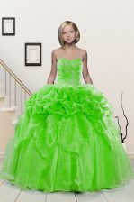  Pick Ups Sweetheart Sleeveless Lace Up Pageant Gowns For Girls Organza