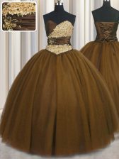 Elegant Sleeveless Beading and Appliques and Ruching and Belt Lace Up Sweet 16 Quinceanera Dress