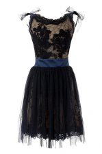  Black Prom Dresses Prom with Hand Made Flower Scoop Sleeveless Backless