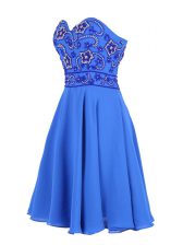 Nice Sleeveless Zipper Mini Length Beading 