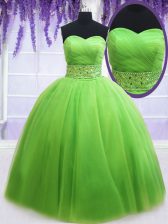  Sweet 16 Dresses Military Ball and Sweet 16 and Quinceanera with Beading and Ruching Sweetheart Sleeveless Lace Up