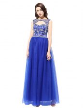 Noble Sleeveless Beading Zipper Prom Evening Gown