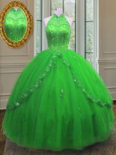 Fantastic Floor Length Ball Gowns Sleeveless Sweet 16 Dress Lace Up