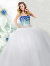 Dazzling Sleeveless Beading Lace Up Quinceanera Dress