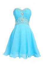 High End Sleeveless Beading Lace Up Prom Dress