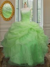 Excellent Pick Ups Floor Length Ball Gowns Sleeveless 15th Birthday Dress Lace Up