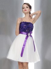  Sleeveless Beading and Sashes ribbons Zipper Prom Evening Gown